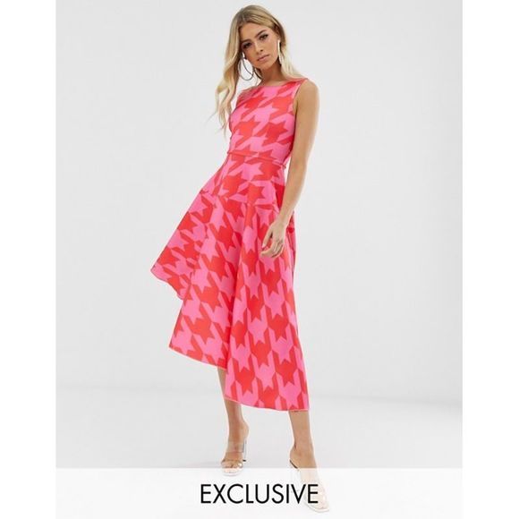 ASOS Dresses & Skirts - Asos Flounce London Asymmetric Dress Sz 6